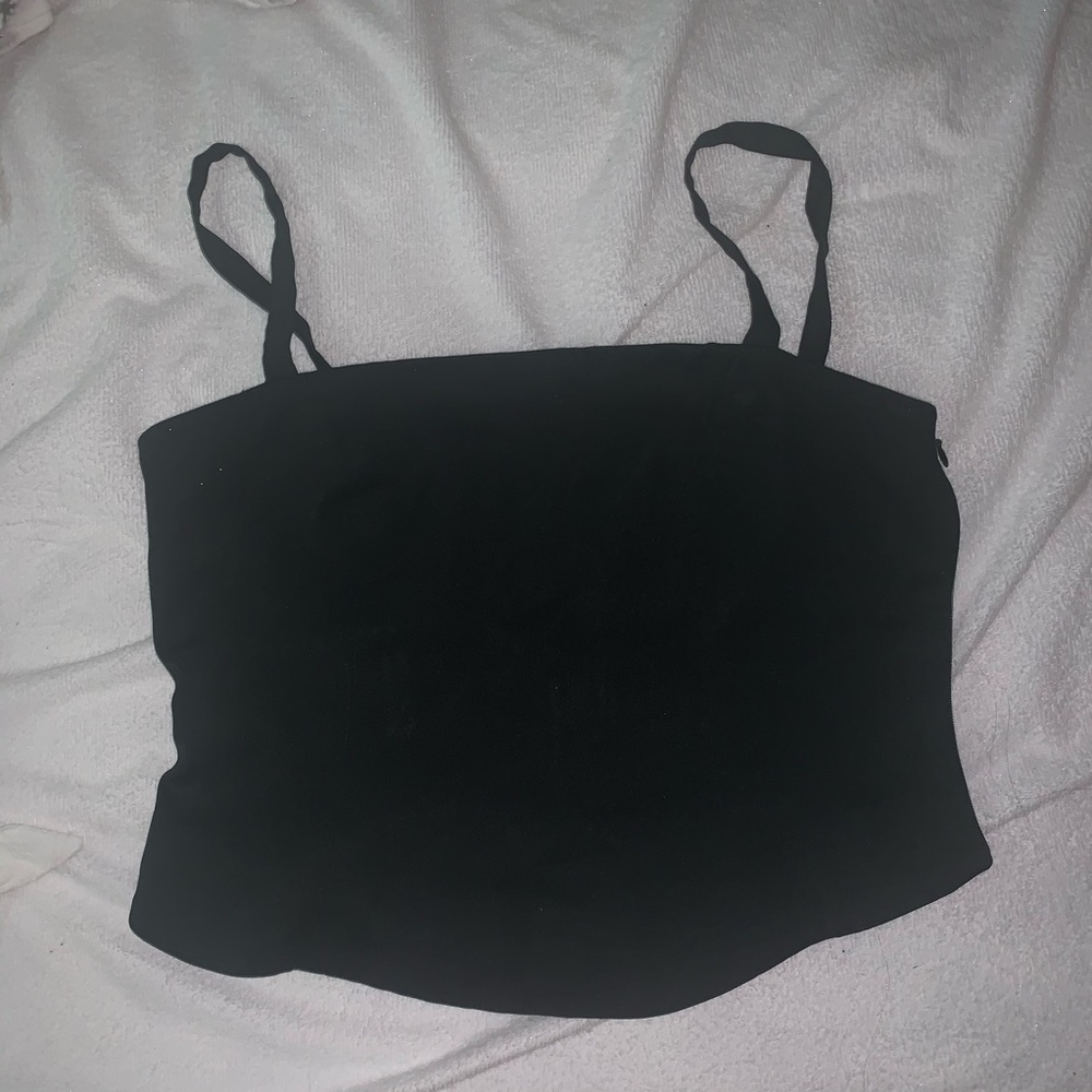 Black tank top